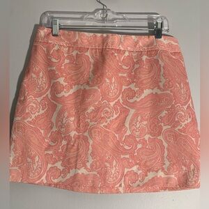 J. Crew Paisley Mini Skirt Size 8‎